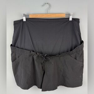 Thyme Black Maternity Shorts